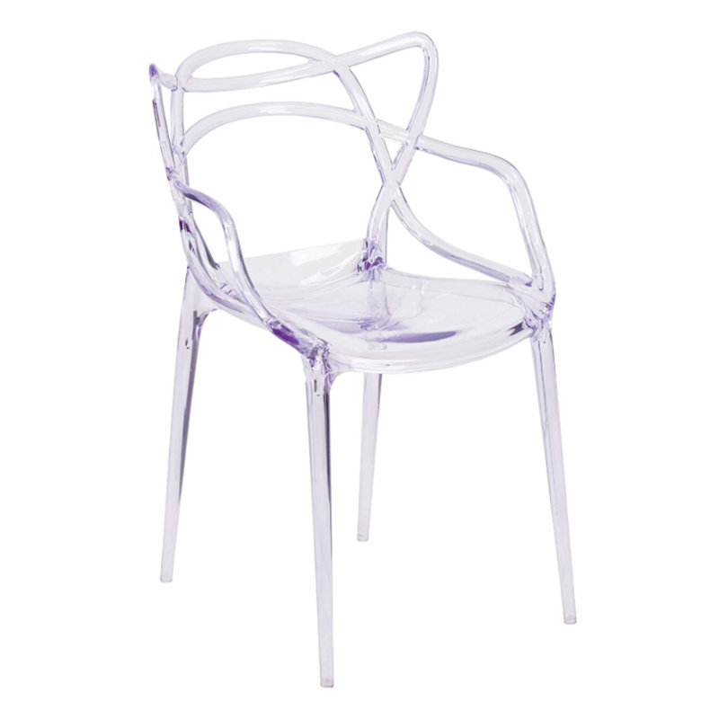 Chaise de salle à manger Modholic Nest, transparente (ensemble de 2)