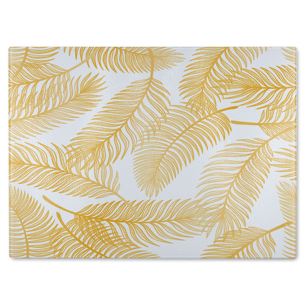 Leaves Glass Chopping Board