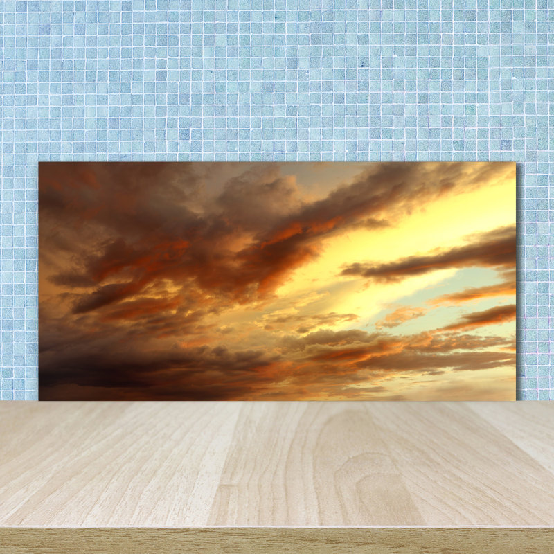Luchia 50cm W x 100cm L Glass Peel and Stick Panel