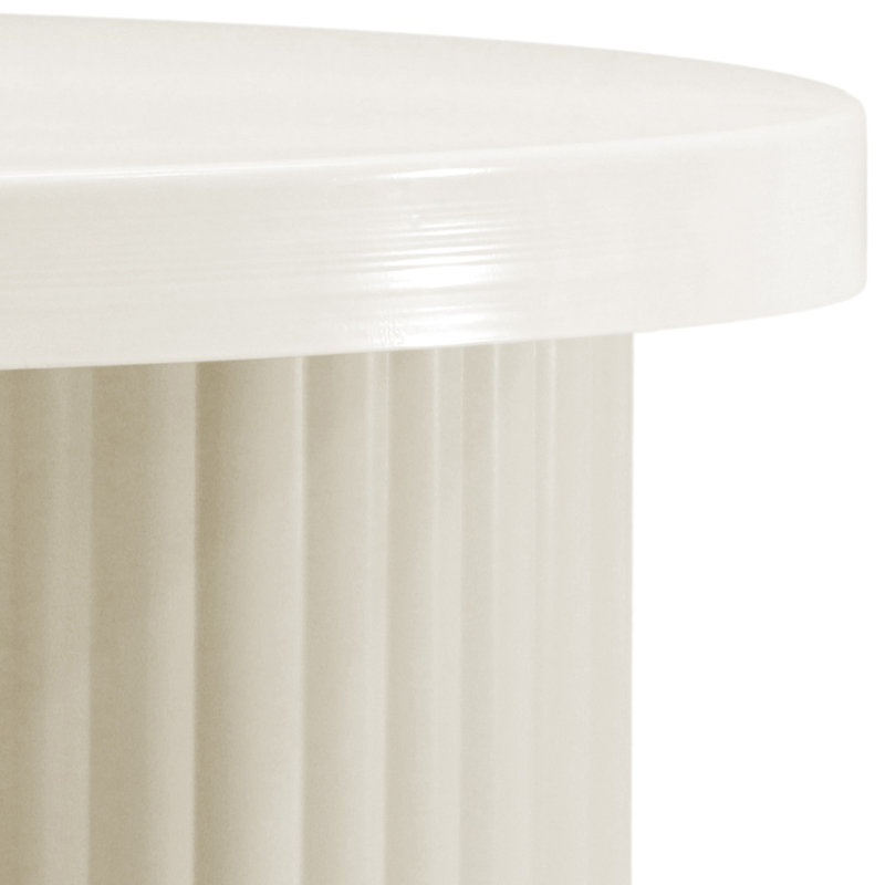 Table basse 3 pieds Rhodes, Crème, crème