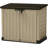 Keter Store It Out MAX 4.8x2.7 ft. Durable Resin Outdoor Storage Shed With Floor and Double Doors for Garden Patio Furniture and Tools, Brown