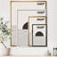 Minimal Geometric Lines and Circle V - reproduction de cadre flottant sur toile-55231289-55231288