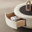 Table de bout rotative de style crème