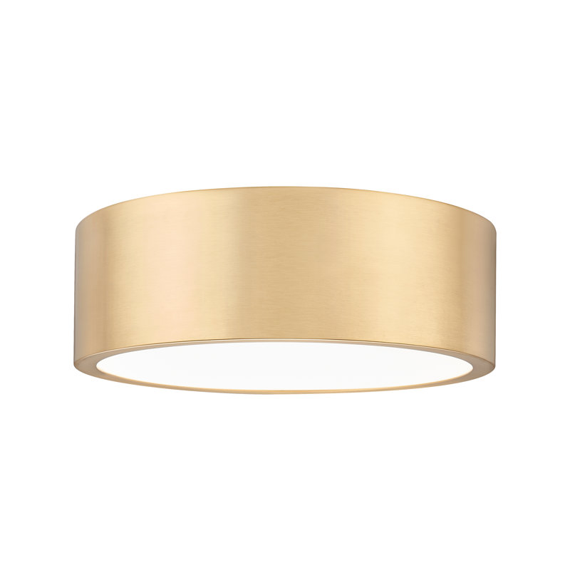 Plafonnier encastré 1 lumière 12,25 po Silvio, Doré