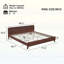 Lit plateforme en bois avec tête de lit, design moderne Mid-Century-89008977-89008978