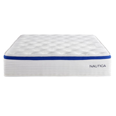 Nautica Home Hybrid Mattress with Cooling Engineered Latex Foam and Pocketed Spring by Nautica