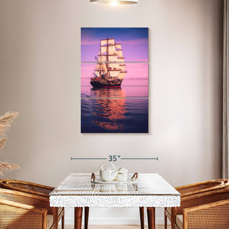 Mehar Panama Waters Ship, 65" H x 42" W