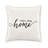 Reyna Let's Stay Home Square Cotton Pillow Cover