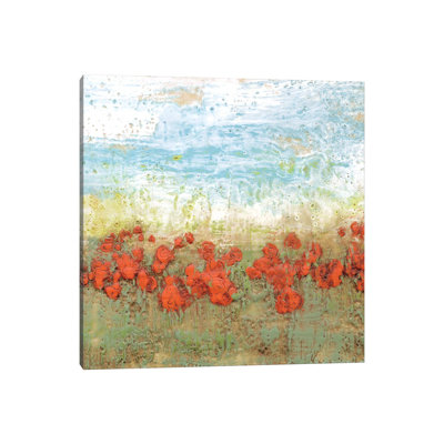 Toile en métal Steemplix - Corail coquelicots I par Jennifer Goldberger