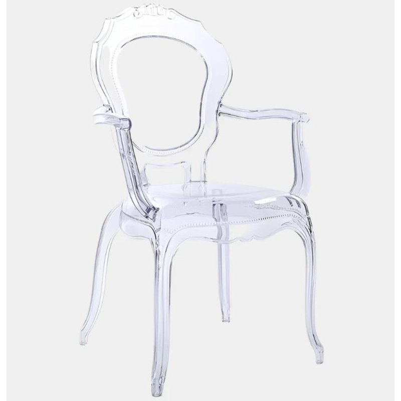 Ensemble de chaises de salle à manger en polycarbonate Dasha (ensemble de 2)