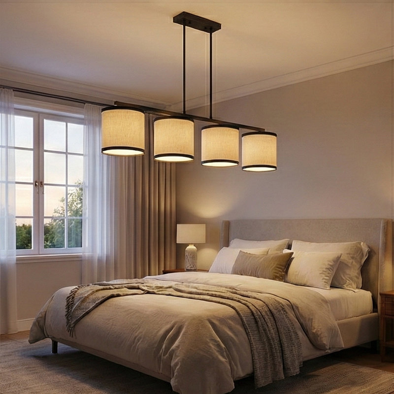 Plafonnier semi-encastré 4 lumières