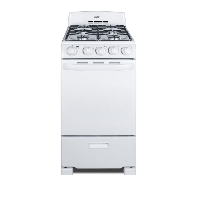 Summit Appliance 20" 2.3 Cubic Feet Gas Free Standing Range