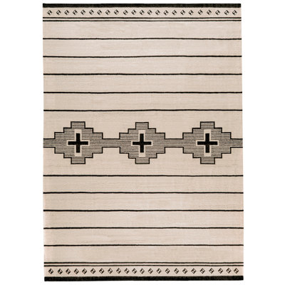 Standing Crosses Flatweave 80% Wool; 20% Cotton Geometric Shapes Rug