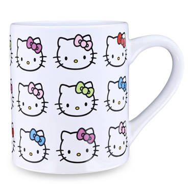 Silver Buffalo Sanrio Hello Kitty Unicorn Star Ceramic Camper Mug, Holds  20 Ounces