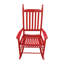 Chaise berçante en bois rose rouge-1912759902