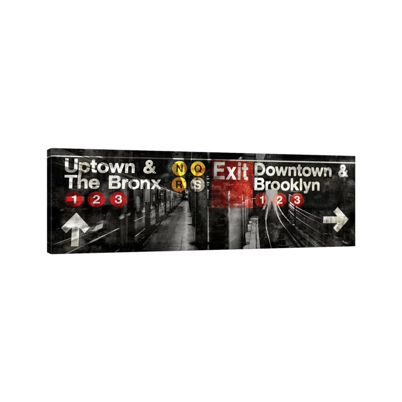 NYC Subway Station III by Luke Wilson - No Frame Panoramic Print on Canvas, 182.88 cm H x 60.96 cm W