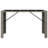 Ebern Designs Bar Table With Glass Top Black 105X80x110 Cm Poly Rattan-1317752960-1317752962