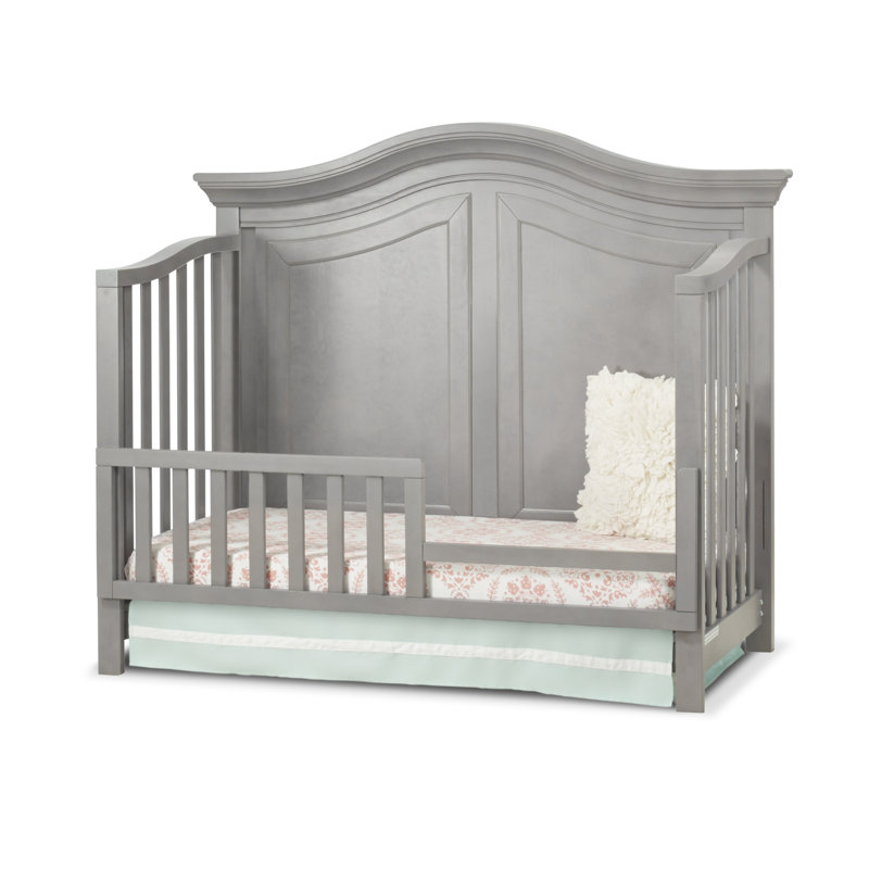 Providence Stone Gray Convertible Wooden Crib