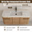 Ensemble de meuble-lavabo simple 48 po avec plateau en résine Ardingly-1617998419