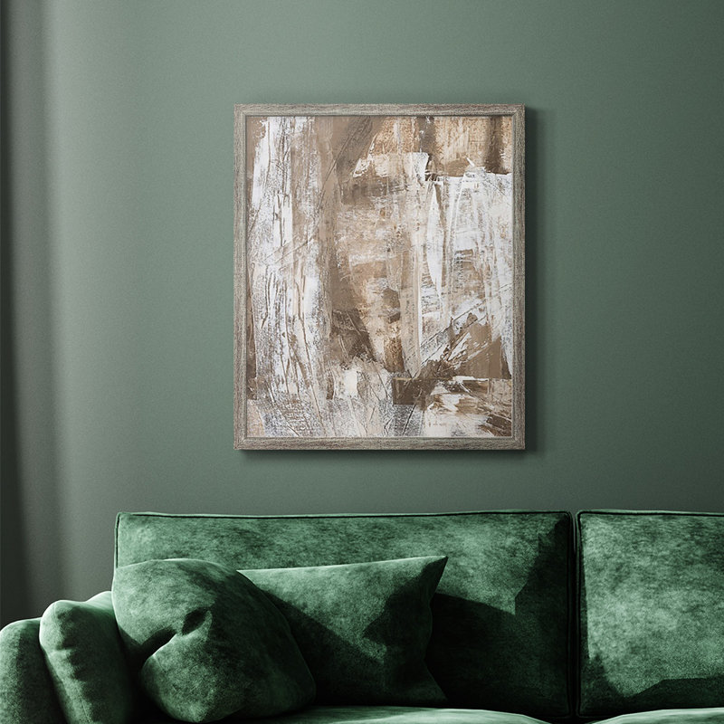 Bronzé I, toile encadrée de qualité supérieure - prête à être accrochée, Gris, H 24 po x l 20 po