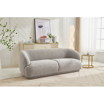 Aria Curved Boucle Sofa