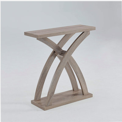 Meuble télé avec entrée et couloir, porte d'entrée et pieds incurvés, beige foncé
