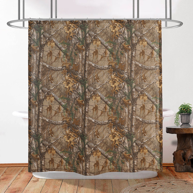 Rideau de douche 100% polyester camouflage et chasse Realtree Xtra 72 po x 72 po