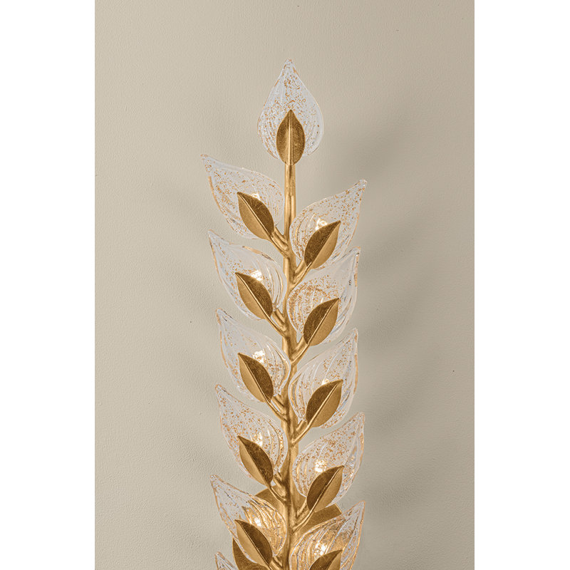 Ariadne 6" Piastre Glass Wall Sconce, 26.5" H x 6" W x 3" D, 13