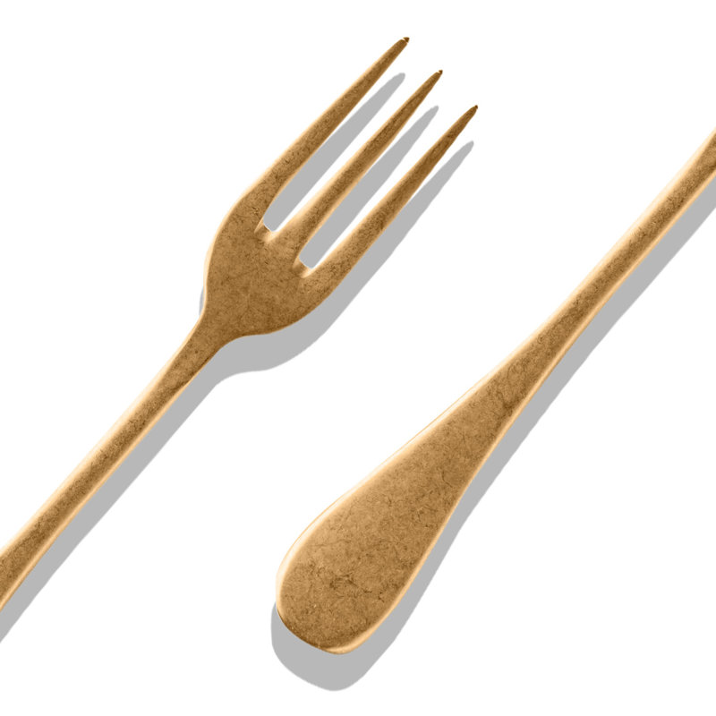Vintage 7 - Piece Stainless Steel Hostess Set, Gold