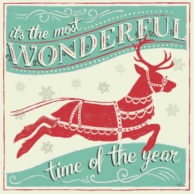 Merry Little Christmas IV, H 12 po x l 12 po x P 1,25 po