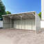 Remise de ferme en métal 25 pi x 12 pi - Abri en acier robuste pour allée et remise de matériel