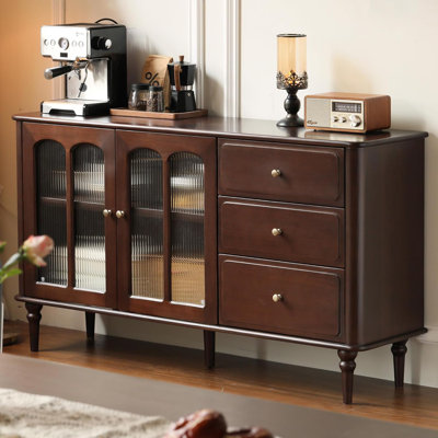 49.2"W Solid Wood Traditional Sideboard
