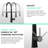 Black Kitchen Sink Faucet, Modern Pull Down Single Handle Thrive