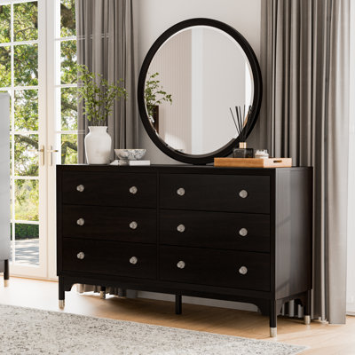 Ensemble de commode et miroir 6 tiroirs Oberlander