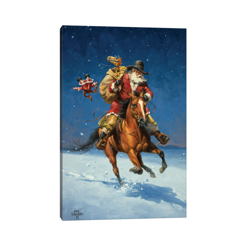 Midnight Rider by Jack Sorenson - Wrapped Canvas Gallery-Wrapped Canvas Giclée, 30.48cm H x 20.32cm W