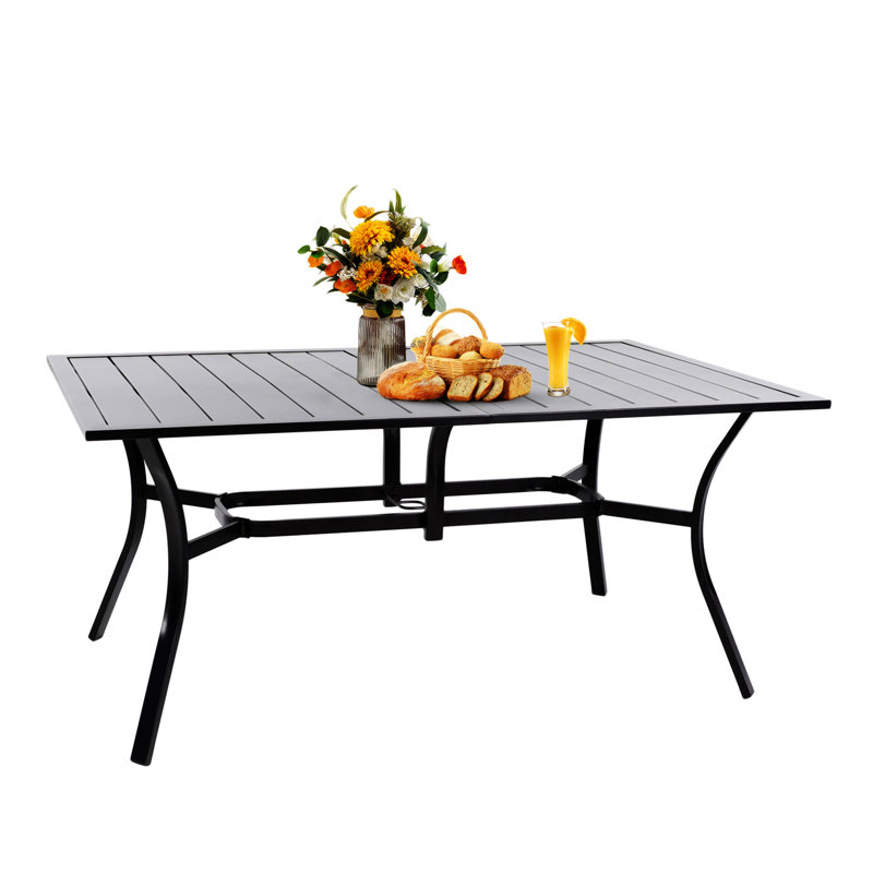 Table de salle à manger d'extérieur 63 pouces