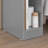Black Narrow End Table Nightstand with Drawer and Open Compartment, Slim Night Stand-1901461722-1940605361