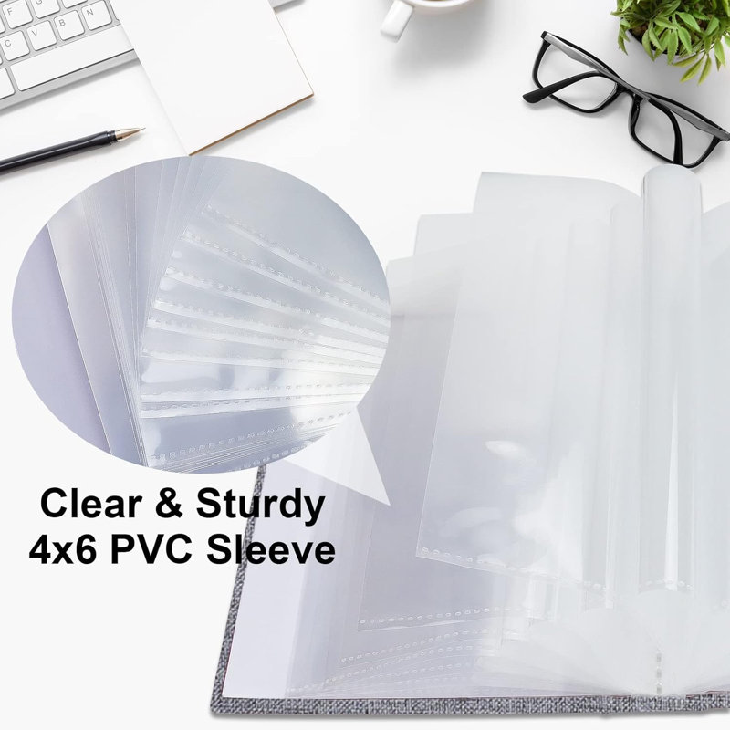 Small Photo Album 4x6 Photos, 2 Pack