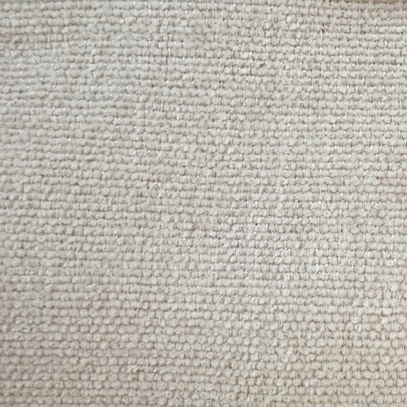 Fauteuil en tissu chenille avec dossier ouvert, Chenille beige