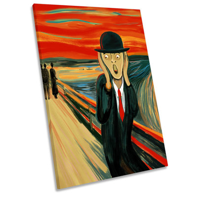 X8282 The Scream Modern - Wrapped Canvas Art Prints