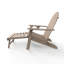 Chaise Adirondack de conception ergonomique pliable avec repose-pieds Adewumi-994411401