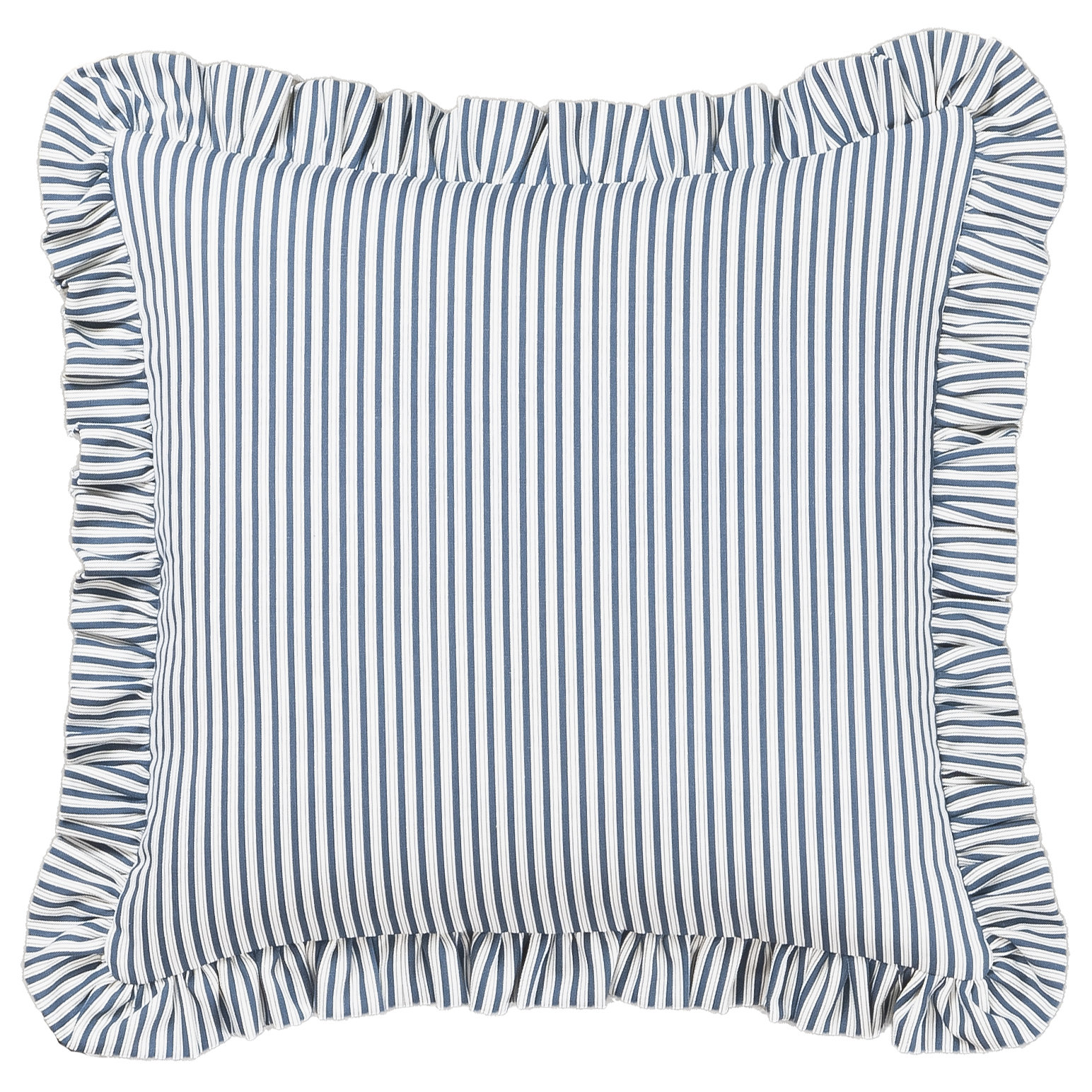 20" x 20" Cotton Throw Pillow, Feather, Blue