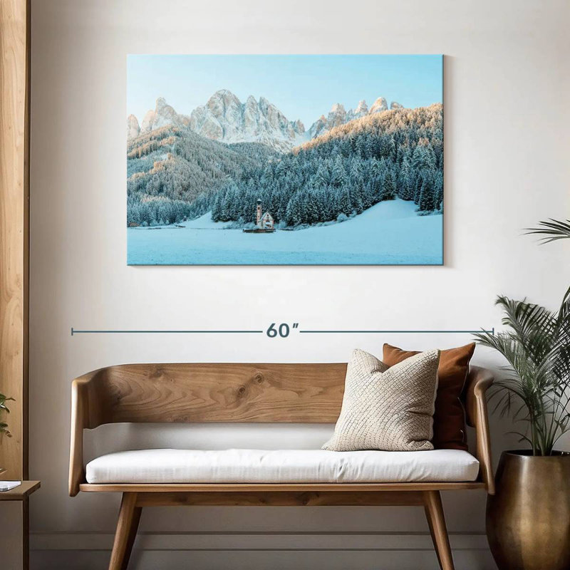 Forêt d'hiver des Dolomites d'Alvord, H 30 po x l 45 po