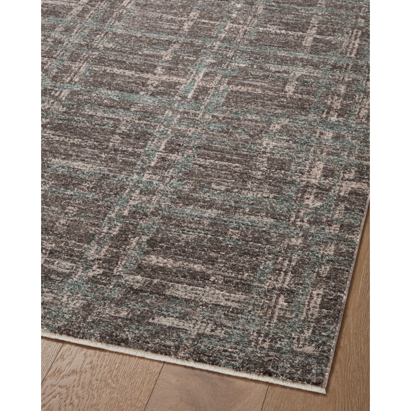 Angela Rose x Loloi Ember Denim / Charcoal Area Rug, Runner 2'7" x 7'6"