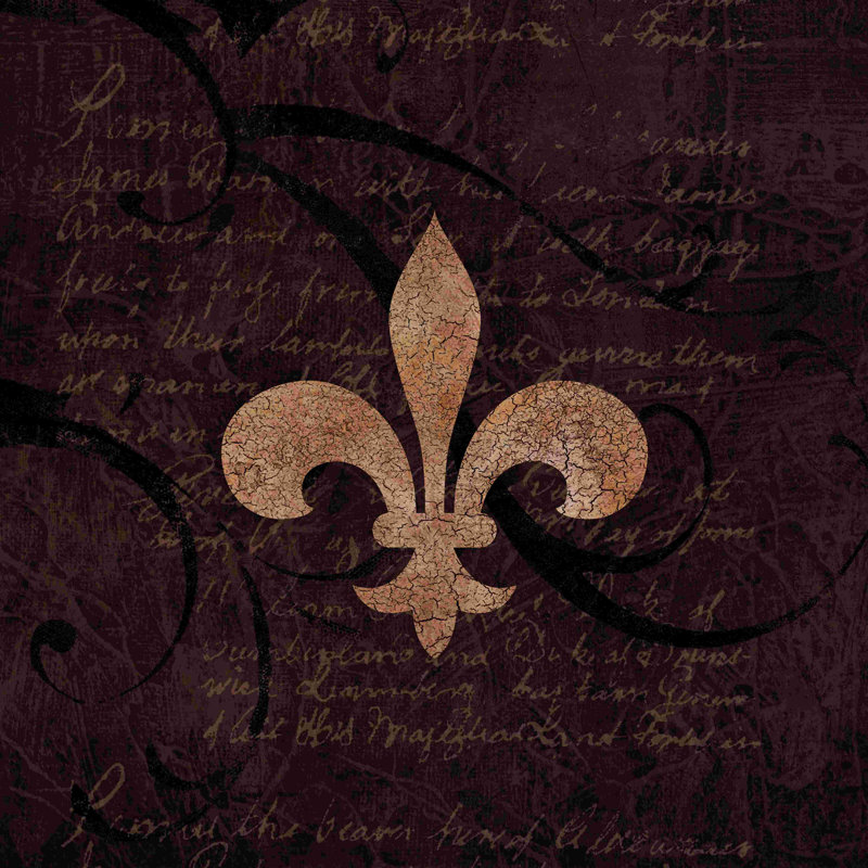 " Fluer De Lis ", 12" H x 12" W x 1.25" D