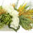 Hydrangea, Heather and Artichoke Fall Centerpiece in Oval Pot