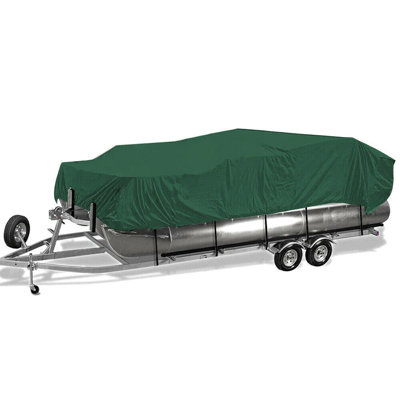 Pontoon Boat Cover Waterproof Heavy Duty Fit 20Ft To 22Ft Long & Beam Up To 102"