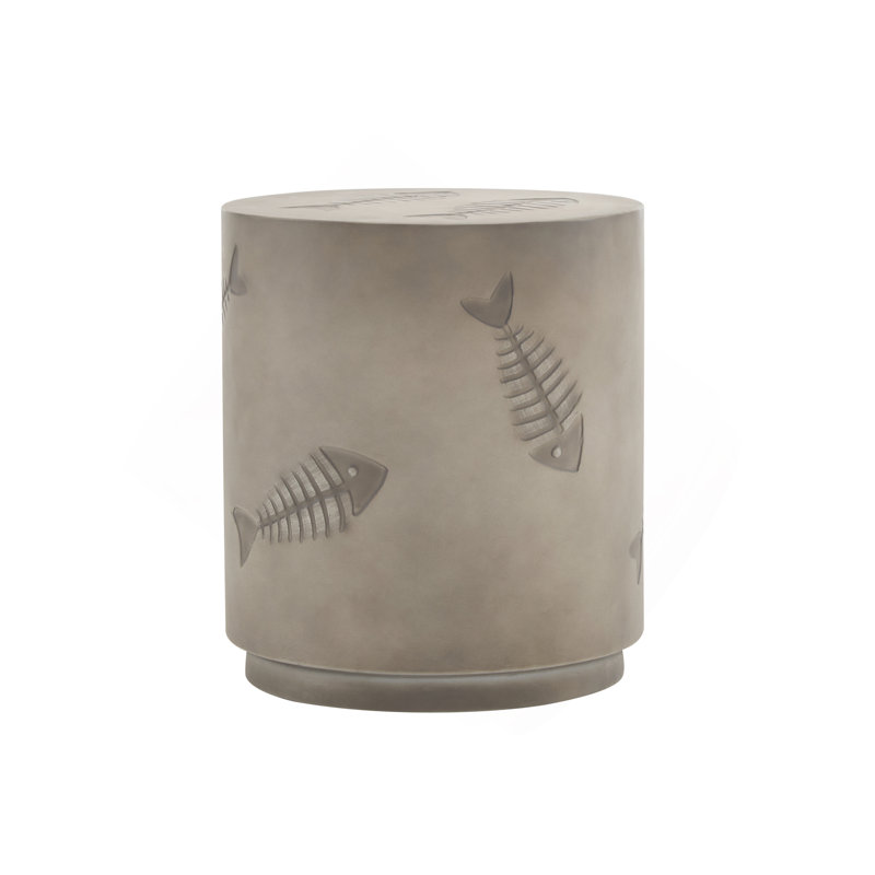 16'' MGO SIDE TABLE FISH PATTERN