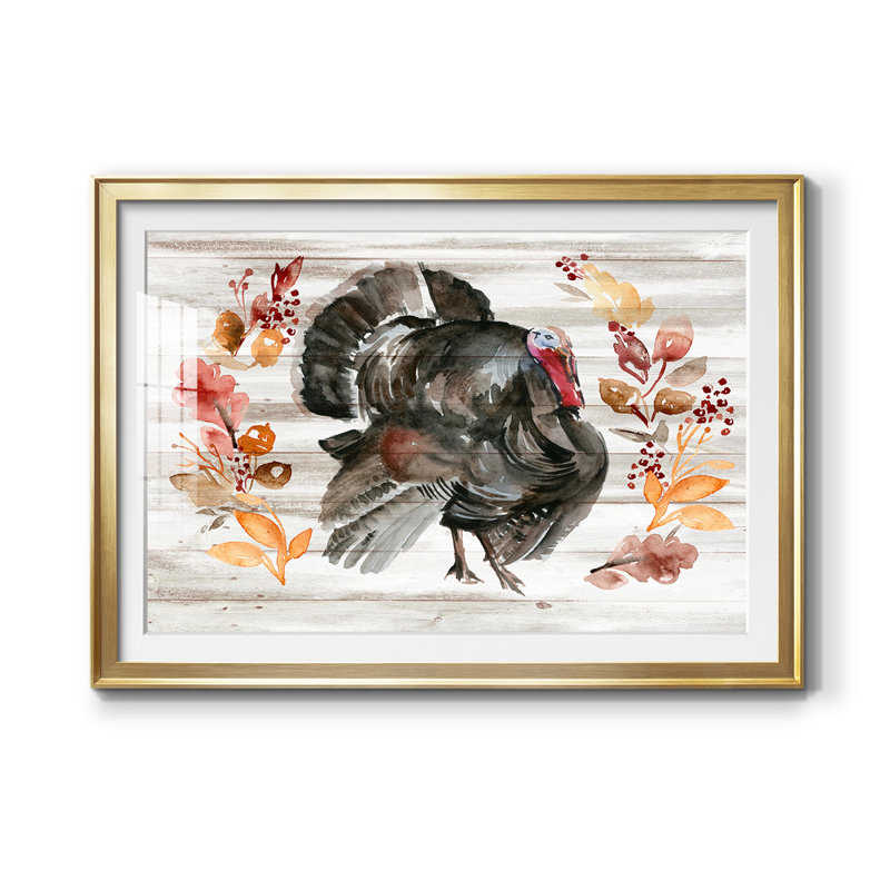 «Grateful Thanksgiving» - reproduction de cadre photo, Or, L 36,5 po x H 26,5 po