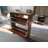 Medieval Modern Independent Shoe Cabinet, 31.5-inch Walnut Shoe Storage Cabinet, Fence Shoe Cabinet with 2 Flip Drawers